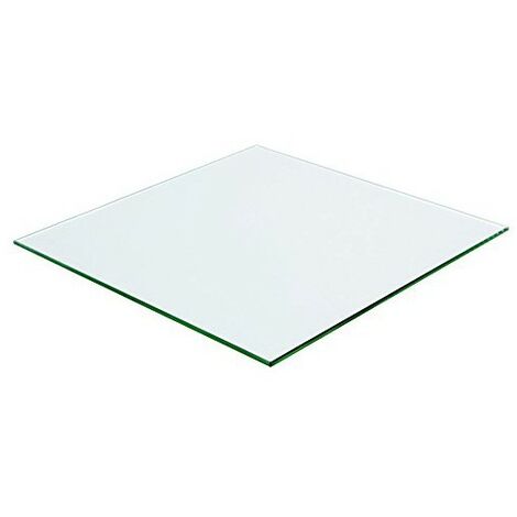 Plateau carré 70x70 en verre trempé transparent - Transparent