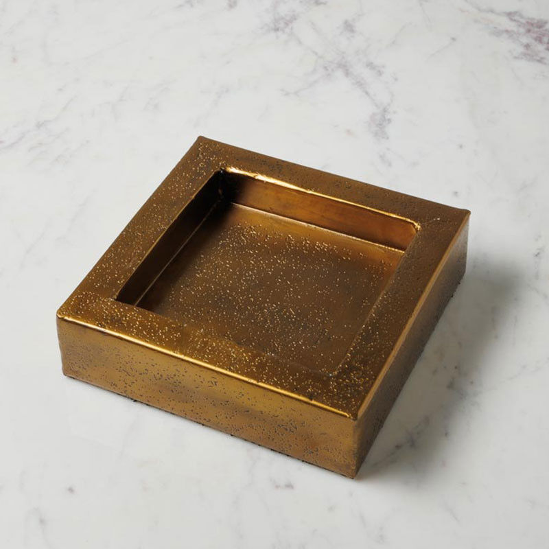 Plateau carré Zeus aluminium 5x20x20cm