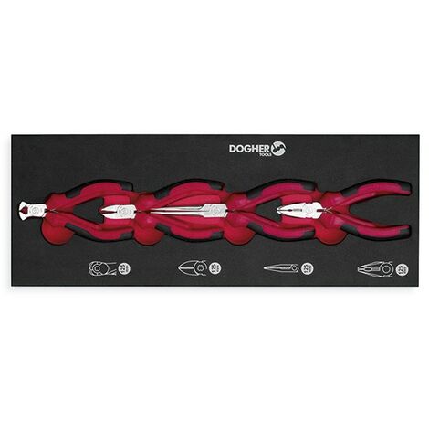 Plateau combinable, 1/4, 4 mini pinces  DOGHER 225-080