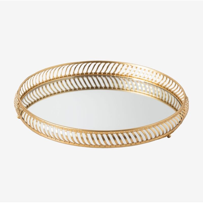 Sklum - Plateau décoratif avec miroir Daffne Ø37 cm