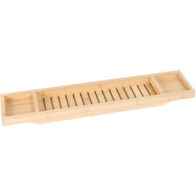 Beliani - Plateau de Baignoire Accessoires de Salle de Bain en Bambou Marron Clair Cauca
