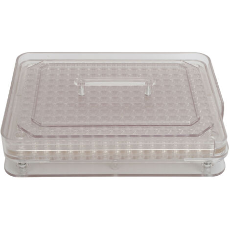 Plateau de Capsules 00 en Acrylique Transparent, 200 Trous pour Remplissage de Poudres avec Haute Précision
