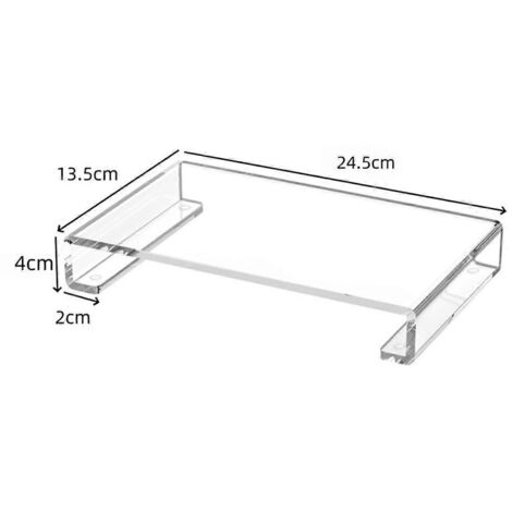 Plateau de comptoir de salle de bain en acrylique : lot de 2 plateaux pour cuisine et salle de bain