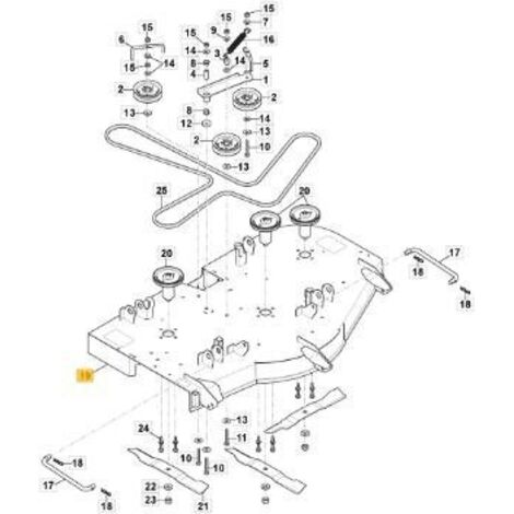PLATEAU DE COUPE ORIGINAL STIGA - 118830345/0