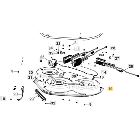 Plateau de coupe pour tondeuse autoportée – Lame 92cm – Compatible avec modèles STIGA Gyro 900e – Coupe précise pour terrains variés