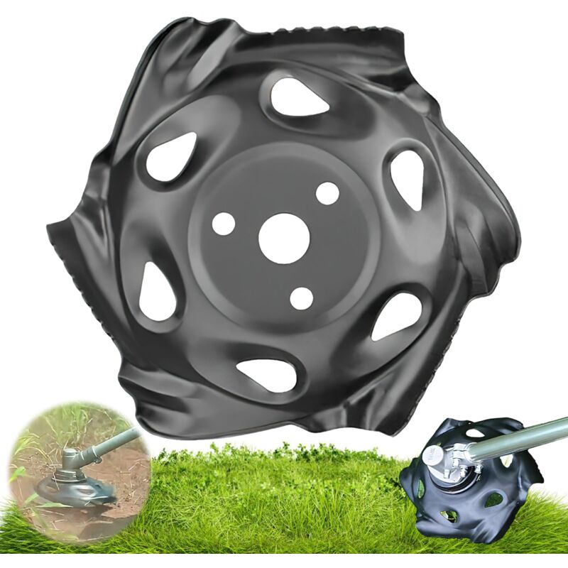 Plateau de Désherbage, Darryy Tête de Coupe Herbe, Tete de Coupe Bordure Universelle, Tête de Désherbage Acier, 25.4 x 235mm, Tete de Coupe pour