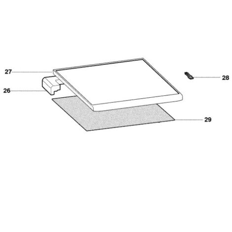 PLATEAU DE DESSUS TOP REP 27 pour LAVE VAISSELLE INDESIT -...