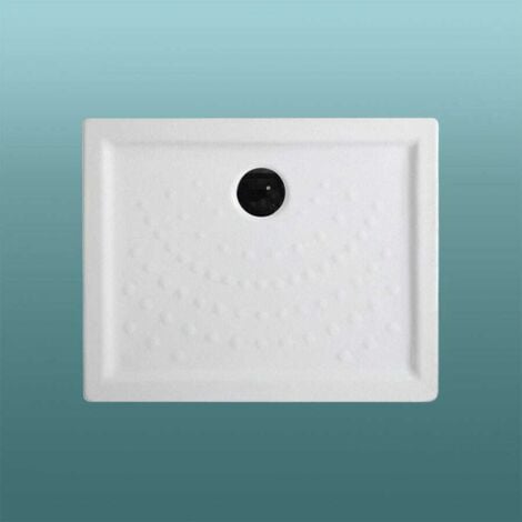 KIAMAMI VALENTINA PLATEAU DE DOUCHE EN CÉRAMIQUE BLANCHE H6 100X70 MALTA