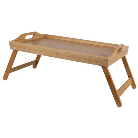 Plateau de lit sur pied bambou