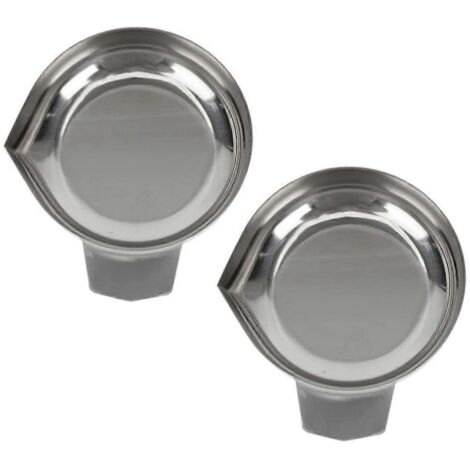 Plateau de pesage en acier inoxydable pour bateaux de pesage (2 pièces)
