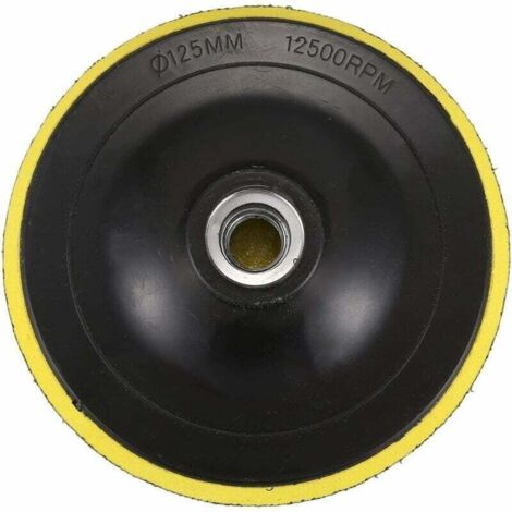 Plateau de polissage avec M14 pour polisseuse - Diamètre du filetage : 125 mm