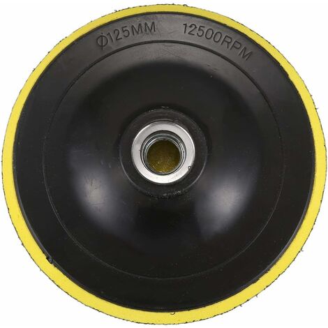 Plateau de polissage avec M14 pour polisseuse - Diamètre du filetage : 125 mm GrooFoo