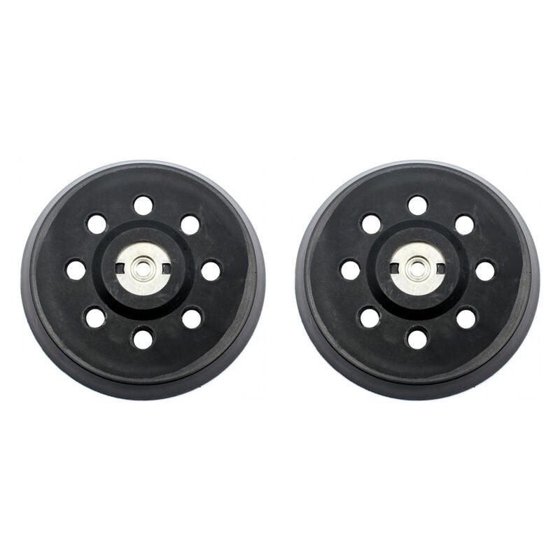 Plateau de Poncage, 125mm Plateau de Ponçage, Plateau pour Metabo sxe 325 Intec 425 Turbotec 631220000 (Noir)(2pcs)