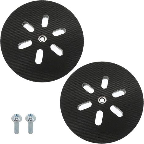 Plateau de Ponçage 150mm avec Hook et Loop Compatible avec Bosch GEX 150, GEX 150 AC, GEX 150 Turbo Ponceuse 2 Pièces