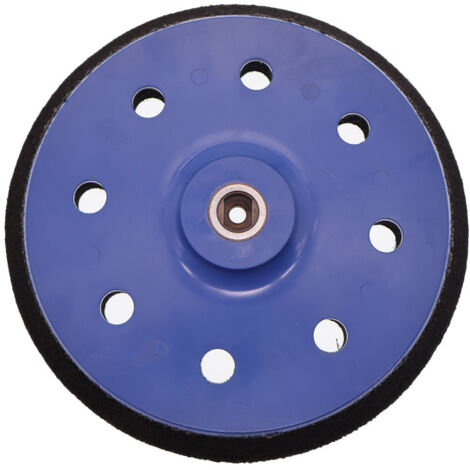 Plateau de ponçage 180mm, 8 trous, MOYEN, pour disque abrasif, Accessoire pour Ponceuse Excentrique