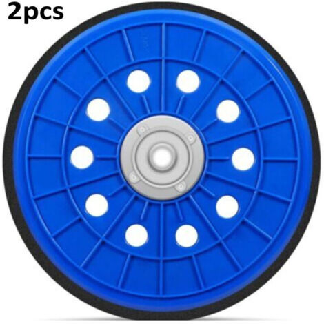 Plateau de Ponçage 225mm Plateau M14 pour Ponceuse Girafe de Plafond Ponceuse à col Long Bleu(2pcs)