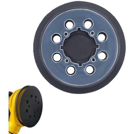 Plateau de ponçage de 125 mm pour Dewalt, plateau de ponçage de 5 pouces à 8 trous pour DWE6421, 6421K, DWE6423, 6423K, DCW210B, DWE64233 et N329079, tampon de rechange à boucle et crochet
