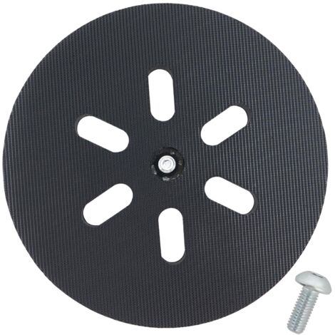 Plateau de ponçage de remplacement de 6 pouces, compatible avec les ponceuses excentriques Bosch ROS65VC, 1250DEVS, 3727DVS et 3727DEVS — Plateau de support à 6 trous (système auto-agrippant)