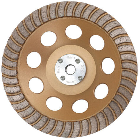 Plateau de ponçage diamant à faibles vibrations MAKITA B-49993 travaux de finitions, pour meuleuses Ø 125 et 230 mm