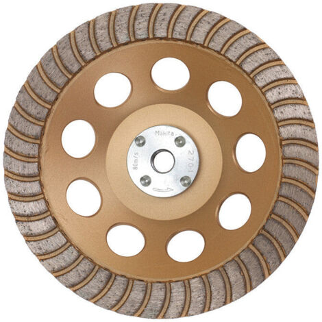 Plateau de ponçage diamant à faibles vibrations MAKITA B-49993 travaux de finitions, pour meuleuses Ø 125 et 230 mm