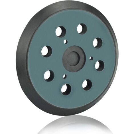 Plateau de Ponçage Makita 125mm Disques de Ponçage à 8 Trous Patin Ponceuse Makita 5 Pouces pour Makita BO 5010, 5030, 5031, 5041, DeWalt DW420, DW421, Porter Cable 390, 382, 343(Noir)