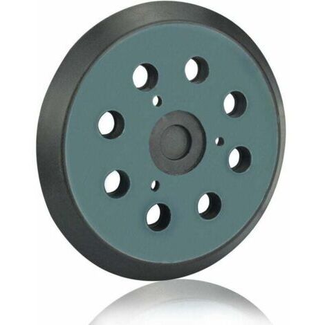 Plateau de Ponçage Makita 125mm Disques de Ponçage à 8 Trous Patin Ponceuse Makita 5 Pouces pour Makita BO 5010, 5030, 5031, 5041, DeWalt DW420, DW421, Porter Cable 390, 382, 343(Noir),T-Audace FDC