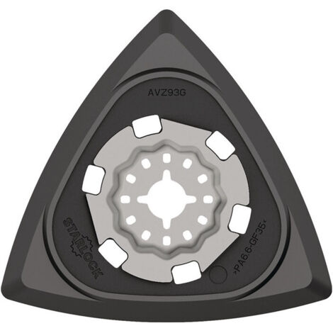 Plateau de ponçage triangulaire Starlock taille d'angle 93mm velcro METABO