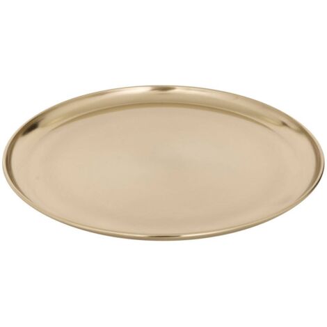Plateau de présentation doré D37xH2,5cm - Atmosphera créateur d'intérieur