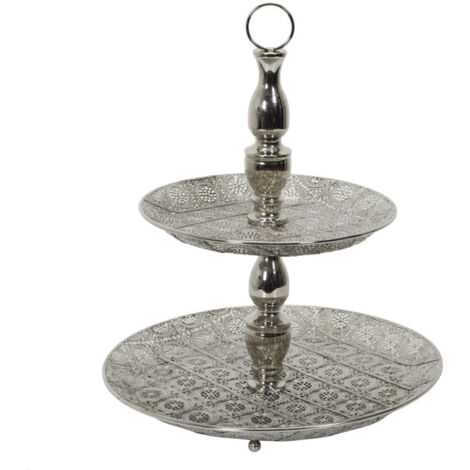Plateau de Présentation "Mirage" 49cm Argent