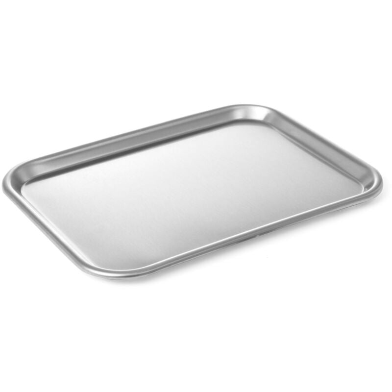 Plateau de présentation alimentaire, acier, 345x245mm Hendi 407400