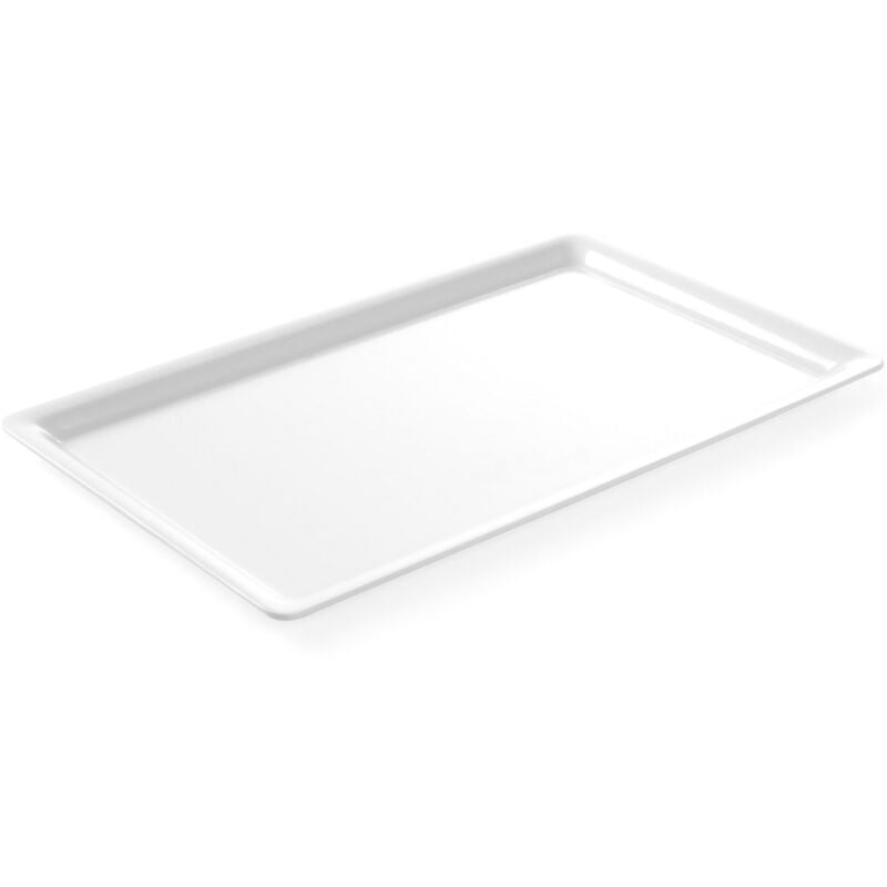 Plateau de présentation buffet pour aliments en mélamine GN2/3, hauteur 20 mm, blanc Hendi 566930