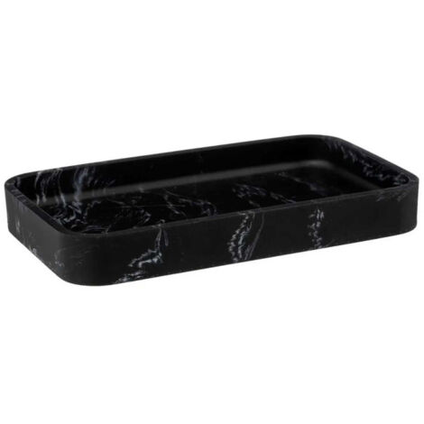 Plateau de Rangement Design "Léa" 19cm Noir