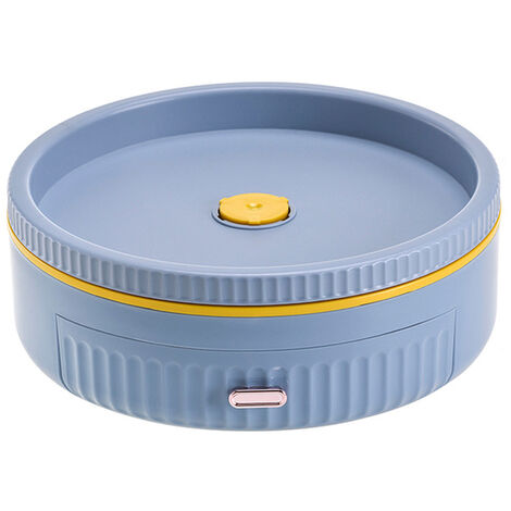 Plateau de rangement multifonctionnel, antidérapant, produits ménagers, cuisine, étagère rotative, assaisonnement, salle de bains, cosmétiques, comptoir,Gray blue