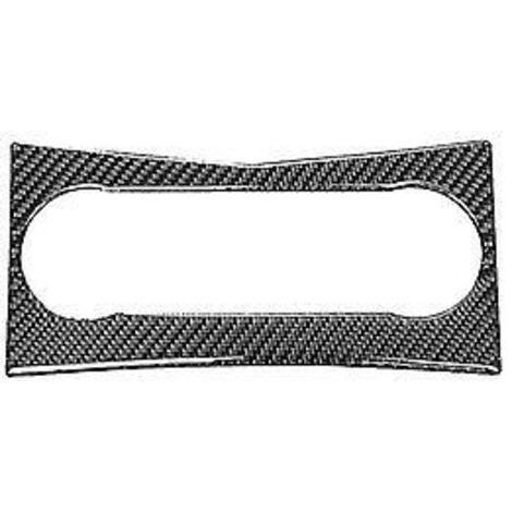 Plateau de rangement pour console centrale Wuzhou, cache de garniture de climatisation de console centrale en fibre de carbone (1 pièce, noir)