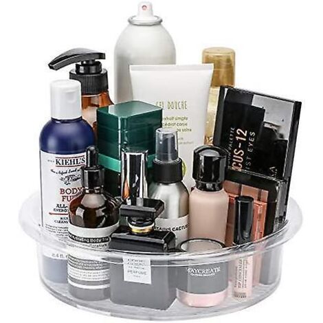 Plateau de rangement rotatif, organisateur et porte-conteneurs pour cuisine, garde-manger, bureau et salle de bain