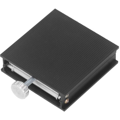 Plateau de réglage manuel noir 90x90mm pour équipement de laboratoire, support ajustable en hauteur