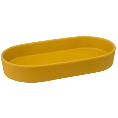 Plateau de Salle de Bain "Cocon" 19cm Jaune Moutarde
