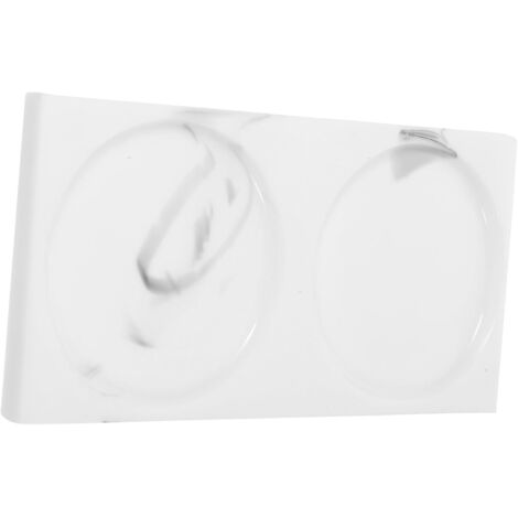 Plateau de salle de bain décoratif en résine à motif marbre