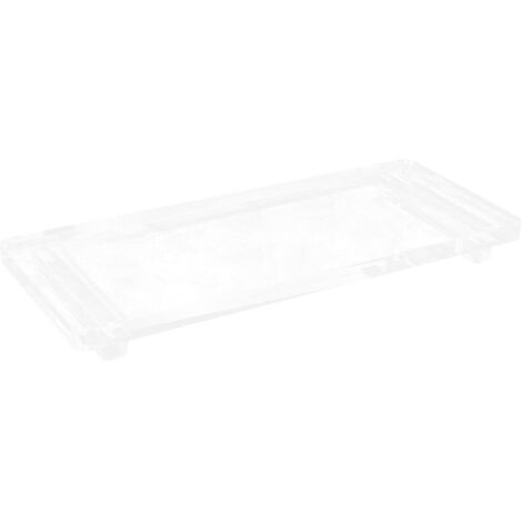 Plateau de salle de bain en acrylique et organisateur de coiffeuse pour maquillage et parfum
