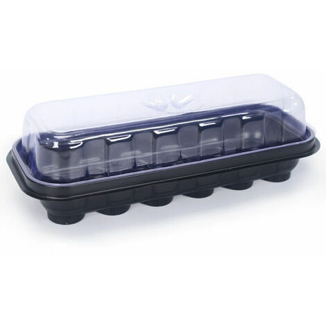 Plateau de semis deux-en-un, avec 12 blocs de terreau pour semis nutritifs, coffret de semis de jardinage pour d��butants