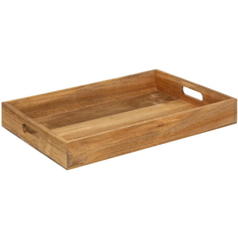 Plateau de Service "Bois Acacia" 42cm Marron