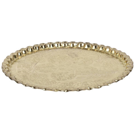 Plateau de Service "Déco" 47cm Or