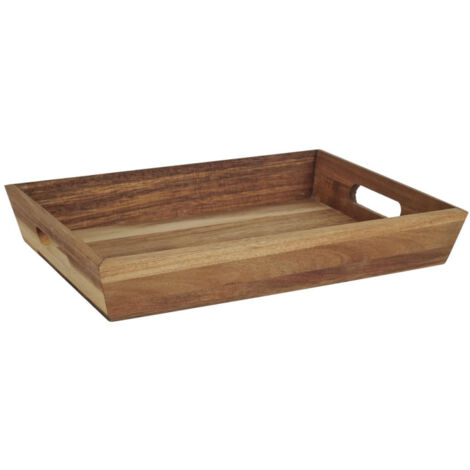 Plateau de Service en Bois "Acacia" 32cm Marron