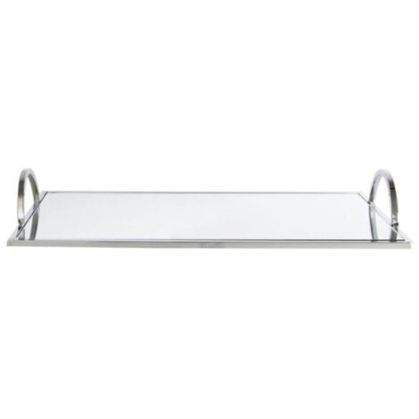 Plateau de Service "Miroir" 35cm Argent