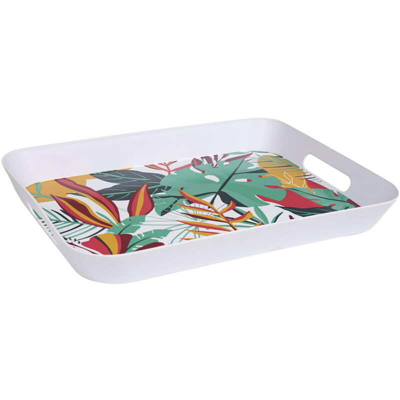 Plateau de Service "Paradis Exotique" 41cm Multicolore