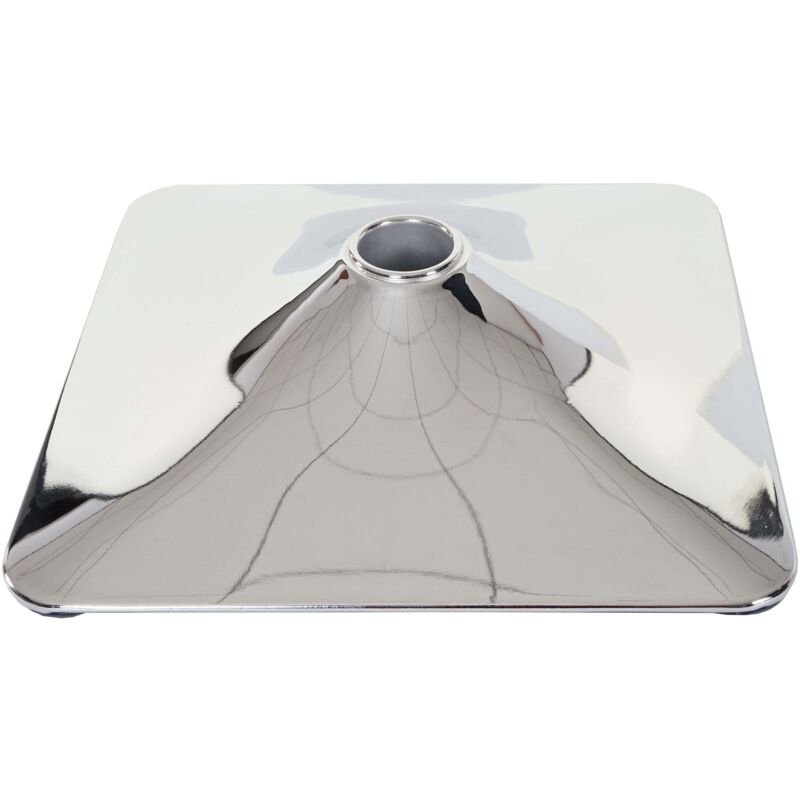 HHG - Plateau de sol pour tabouret de bar, chaise pivotante de salle à manger, rectangulaire, chrome, ø 37,5cm HHG - Plateau de sol pour tabouret de bar, chaise pivotante de salle à manger, rectangulaire, chrome, ø 37,5cm