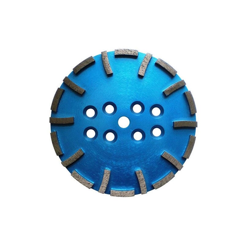 Plateau de surfaçage diamanté 20 segments d. 250 mm - Ht. 10 mm - Fixation universelle - Convient aux bétons très durs - Dimensions segments 40 x 10