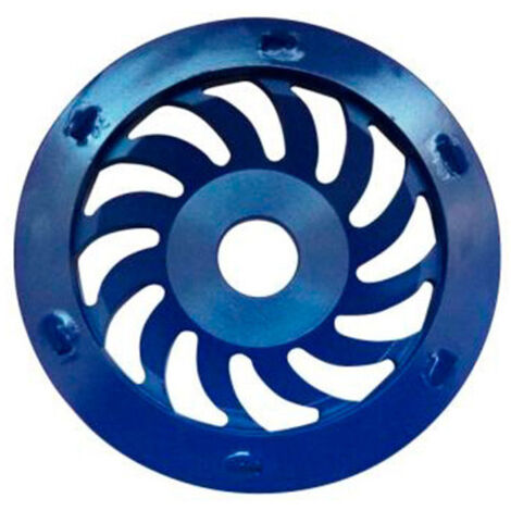 Plateau de Surfaçage PCD BLUE GRINDER D.125 x Al. 22,23 mm x 6 PKD 3 mm - Epoxy, Colle, Béton, Peinture - Diamwood
