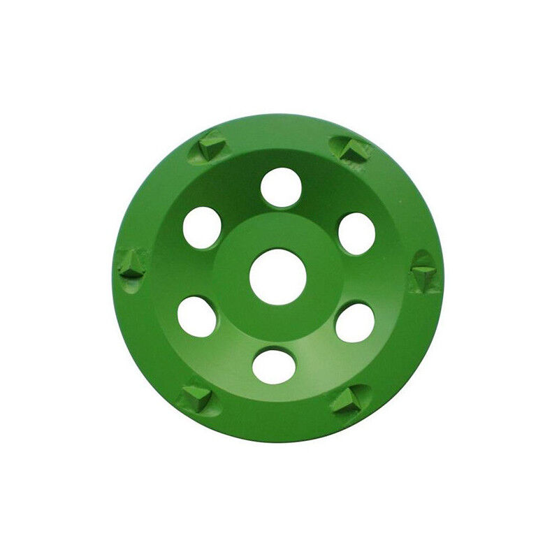 Plateau de Surfaçage avec Diamant Polycristallin - 125 mm - 22,23 mm - Épaisseur 21,5 mm - 4,5 mm Segments pour Époxy, Béton, Asphalte - Idéal pour