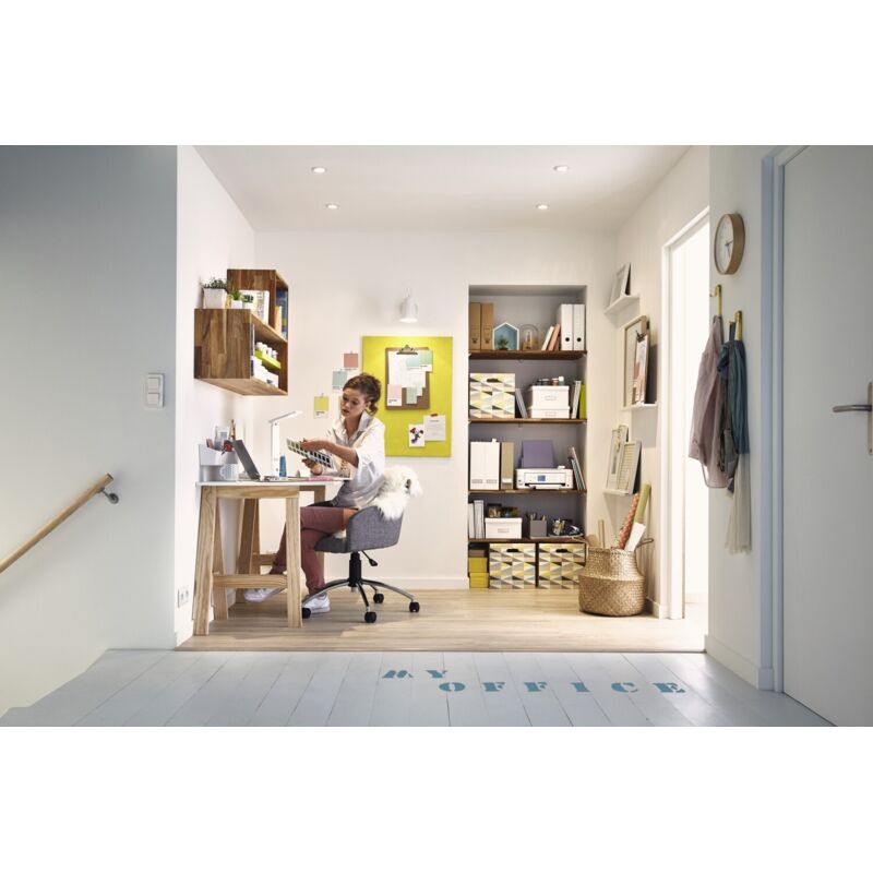 Centrale Brico - Plateau de table aggloméré blanc, L.120 x l.70 cm x Ep.18 mm